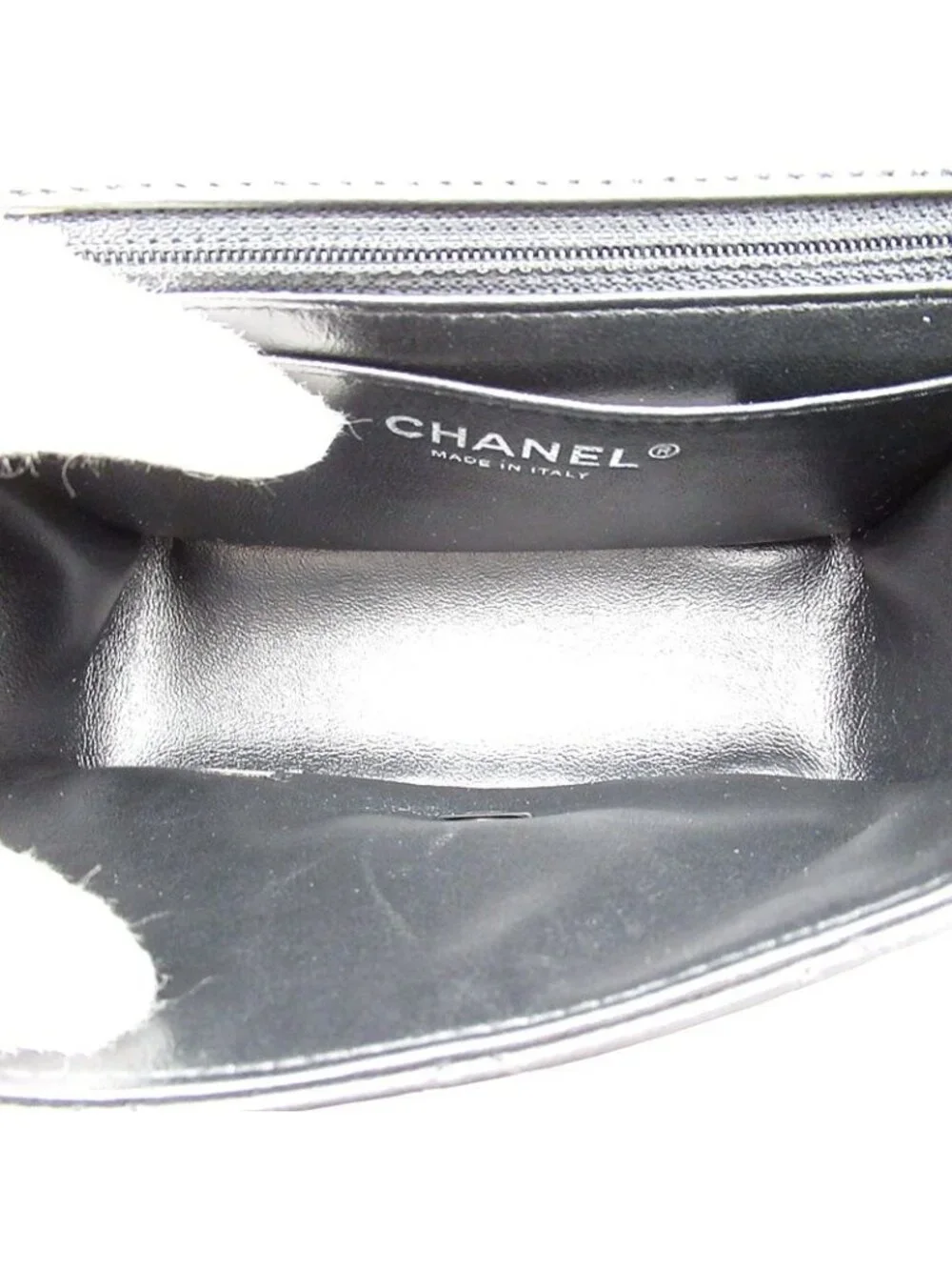 Chanel Mini Quilted Chain Shoulder Bag Lambskin Black